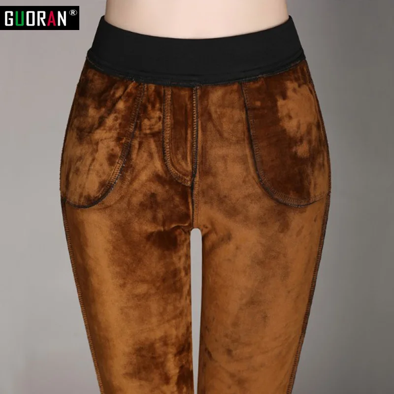 Женские брюки из хлопка Длинные однотонные Формальные Брюки-карандаш на