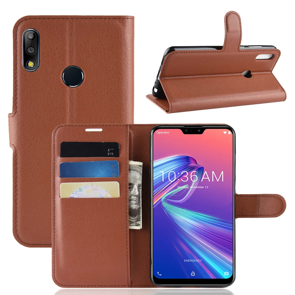 Чехол-бумажник для ASUS Zenfone Max Pro (M1) ZB601KL чехол с отделением карт чехлы телефонов M2