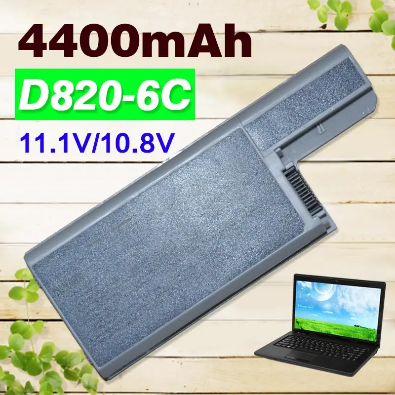 6 элементный Аккумулятор для ноутбука Dell Latitude D820 D830 DF230 D249 CF623 CF704 4400 312 0538 451 XD736 XD739