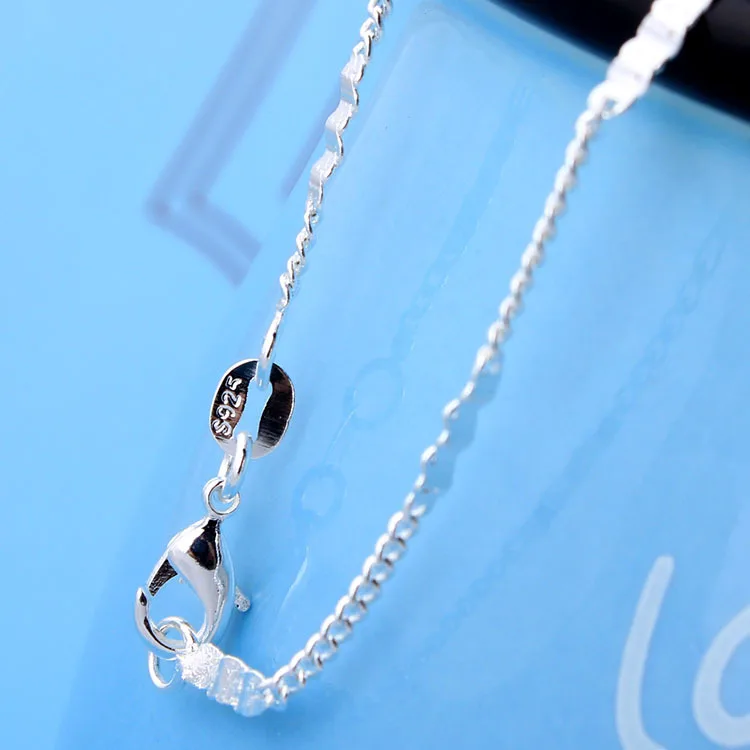 Оптовая продажа Посеребренная цепочка для подвески Женская винтажная бижутерия