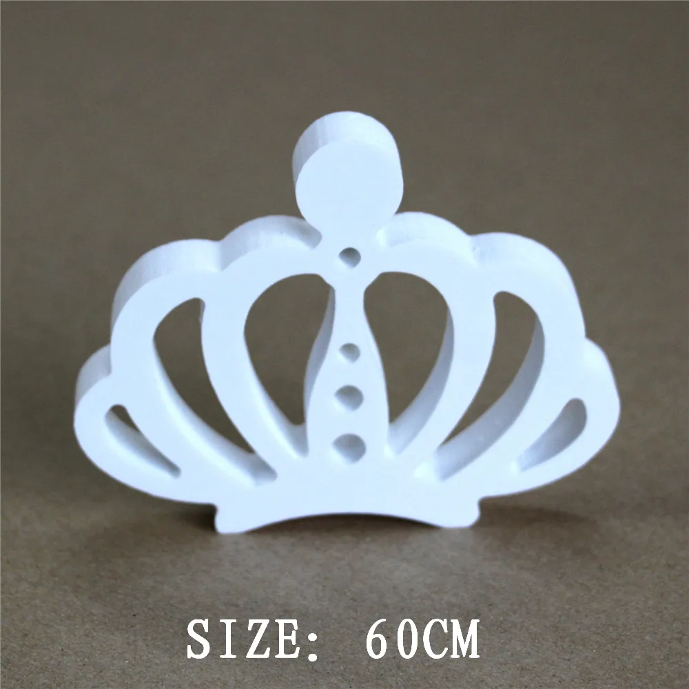 

60cm Artificial wood wooden letters Numbers Butterfly crown heart be used for Birthday wedding decorations of Birthday gifts