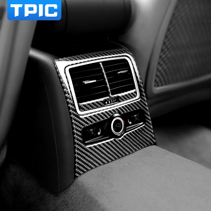 Декоративные наклейки TPIC для салона автомобиля из углеродного волокна на