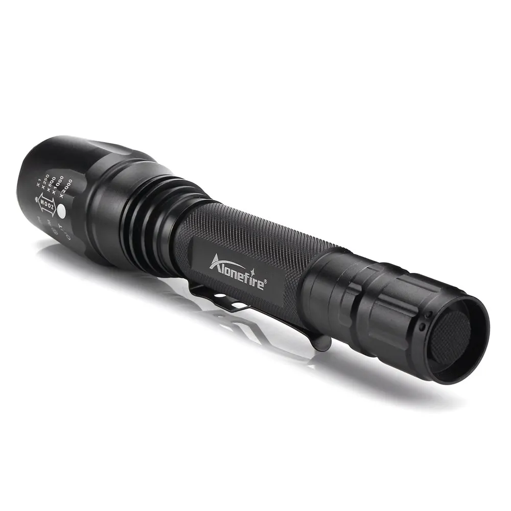 Alonefire H200 zoom фонарик CREE XM-L T6 светодиодный водонепроницаемый регулируемый