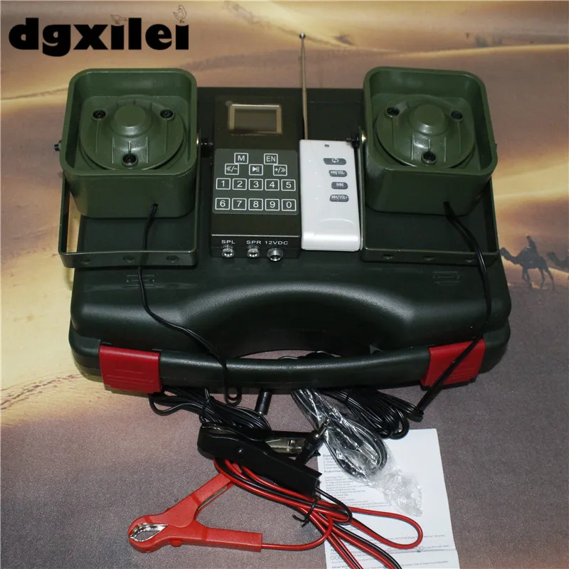 

Outdoor Hunting Mp3 50W Speaker Remote Control Caller Built In 200 Sounds Bird Multi Sound Caller With Timer