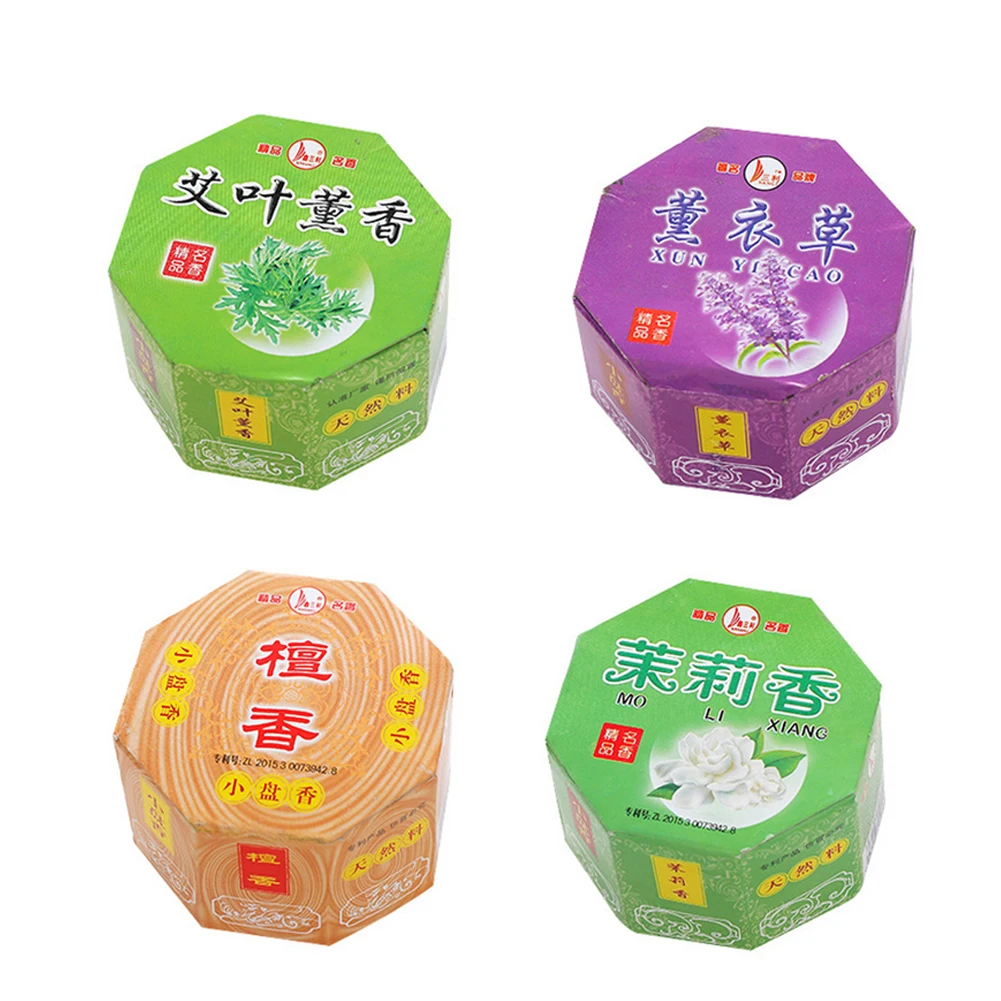 

32Pcs/1Box Plant Spice Herbs Mosquito Dispeller Coils Freshen Air Anti Bug Repellant Home Camping Incense with Holder