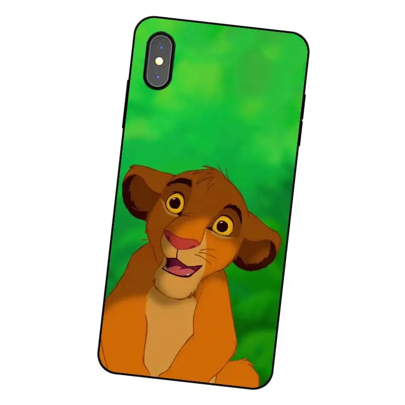 N390 Simba Coque Black Silicone Case Cover For Apple iPhone 11 Pro XR XS Max X 8 7 6 6S Plus 5 5S SE |