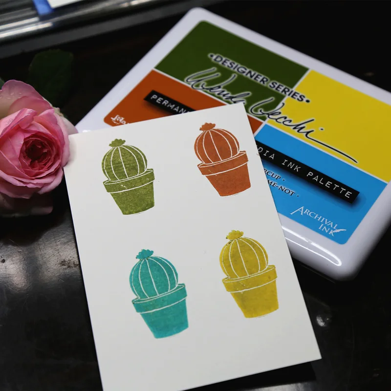 Ranger Четырехцветная комбинированная mediapalettedrustimholtz Ретро archives stamp pad