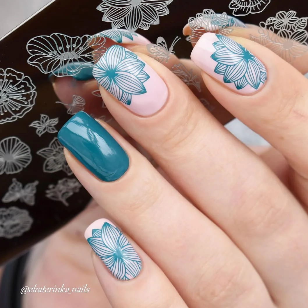 Николь дневник дельфины Лось пластины для штамповки ногтей Животные с рисунком