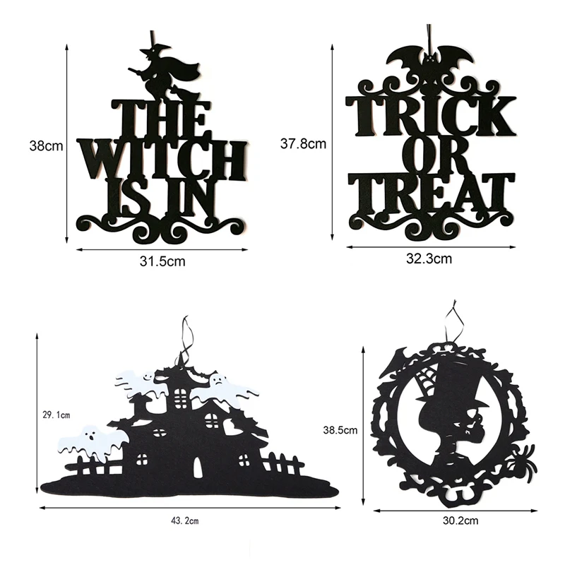 Фригг нетканое искусственное ведьма череп скелет Хэллоуин украшение дверь