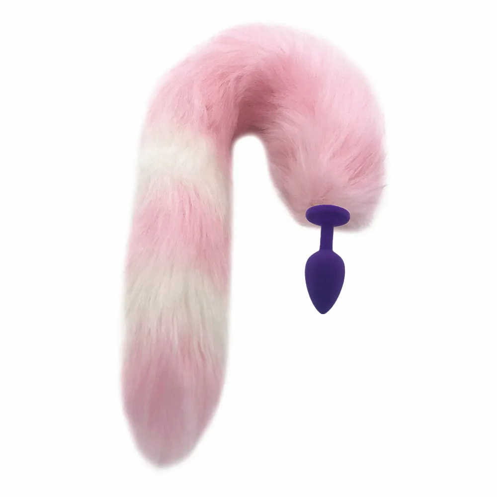 Кролик Девочка хвост секс-игрушки силиконовая плюшевая Анальная пробка косплей