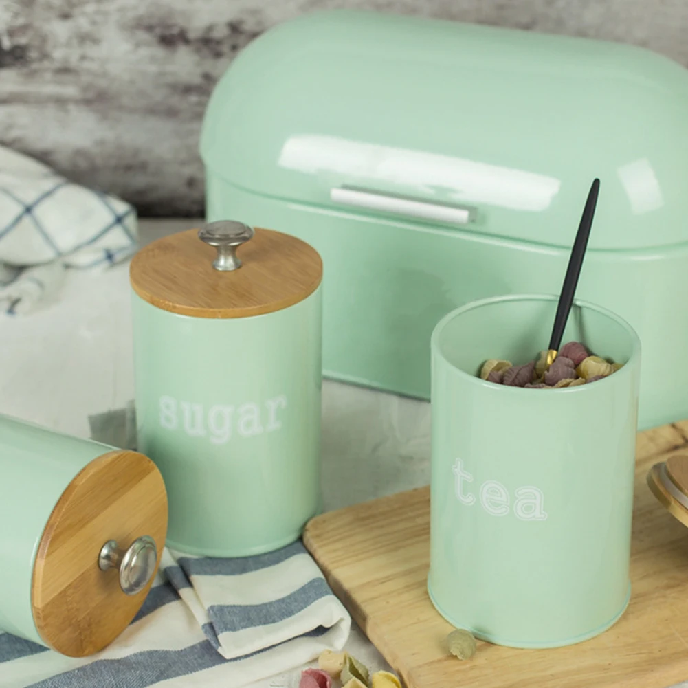 Новинка 3 шт./компл. кухонная банка коробочка для чая кофе сахара кастрюля