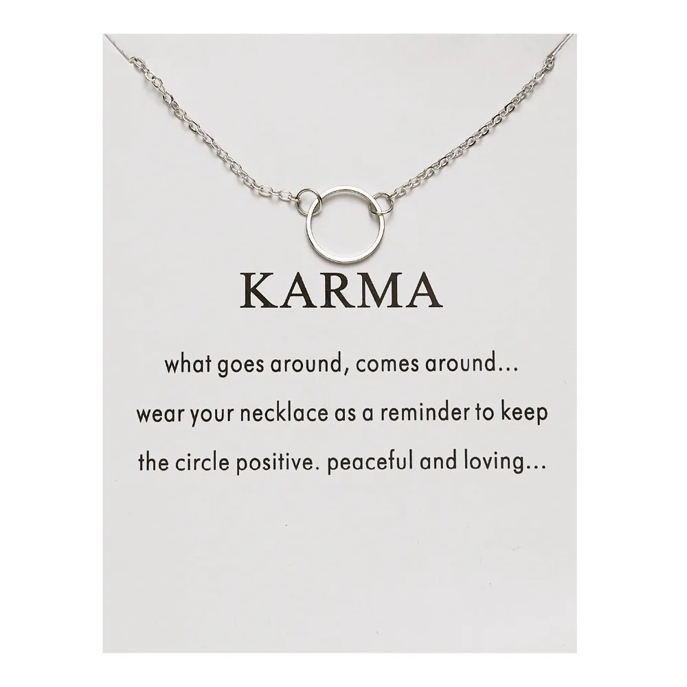 Rinhoo Karma, Двойная Цепочка, круглое ожерелье, золотое ожерелье с подвеской, модные цепочки на ключицы, массивное ожерелье, Женские Ювелирные изделия