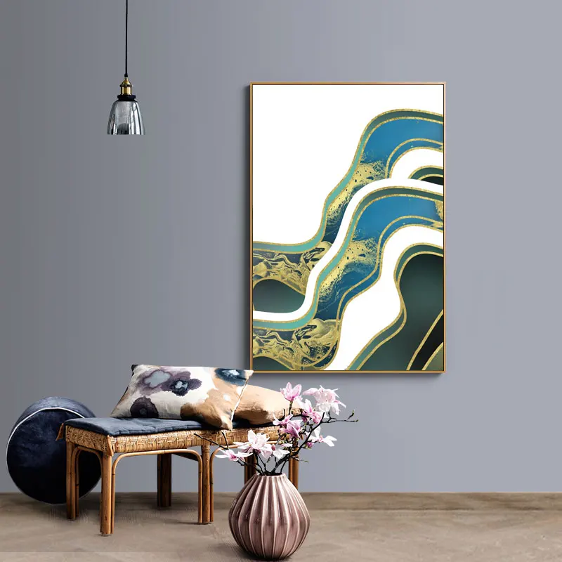 Абстрактные мраморные картины с жидкой текстурой плакаты и печать на холсте