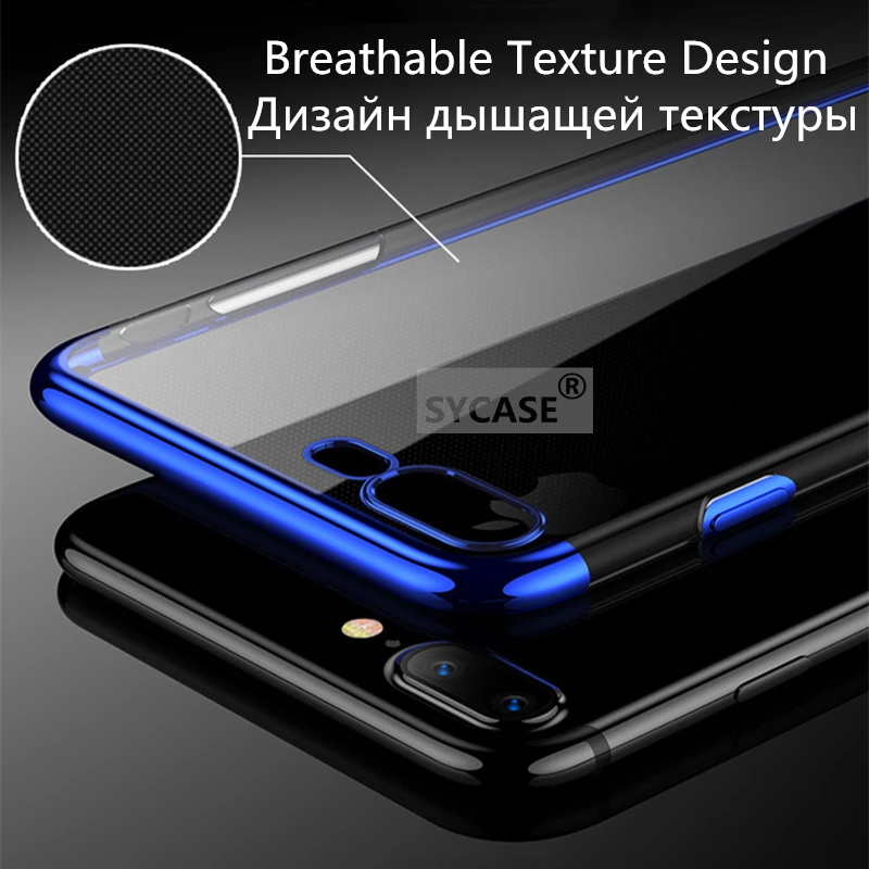 SYCASE покрытие Мягкий ТПУ чехол для huawei Honor 8X ультра тонкий прозрачный блестящий |