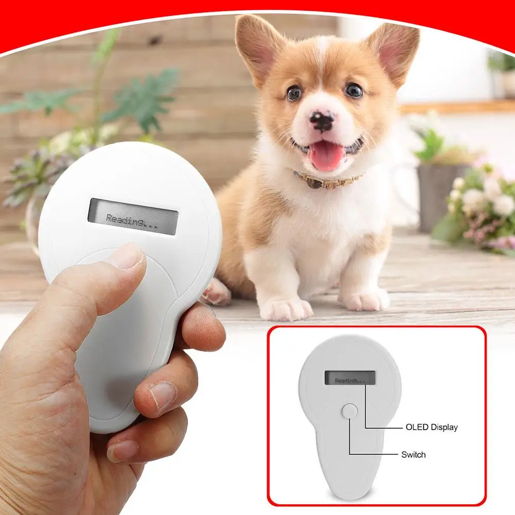 Универсальный RFID ISO FDX B животных чип собака Reader микрочип ручной Pet сканер Лидер