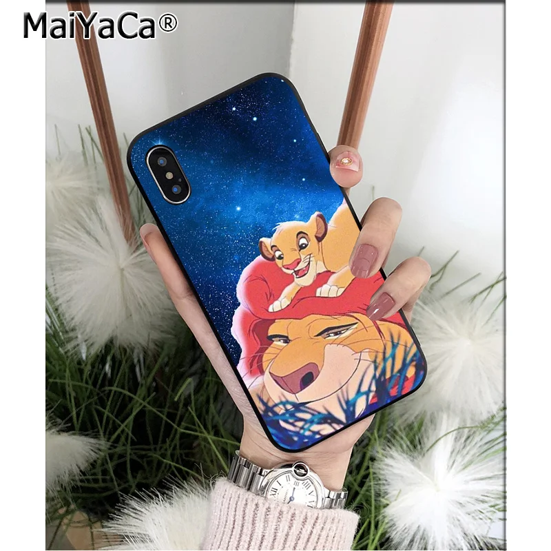 A8 MaiYaCa Король Лев ТПУ мягкий силиконовый черный чехол для телефона для Apple iPhone 8 7 6 6S Plus X XS MAX 5 5S SE XR чехол - Цвет: A8