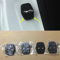 plastic inner door lock buckle protection cover kit fit for peugeot 5008 2017 2022 interior kit auto accessories