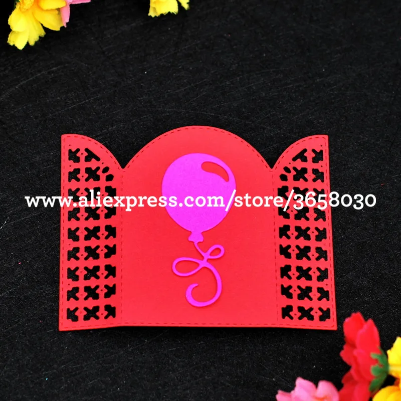 Пригласительная карта воздушный шар металлические высечки штампы для DIY