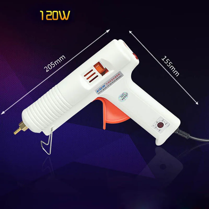 Клеевой пистолет KC1278 Профессиональный клеевой с регулируемой температурой 100/120