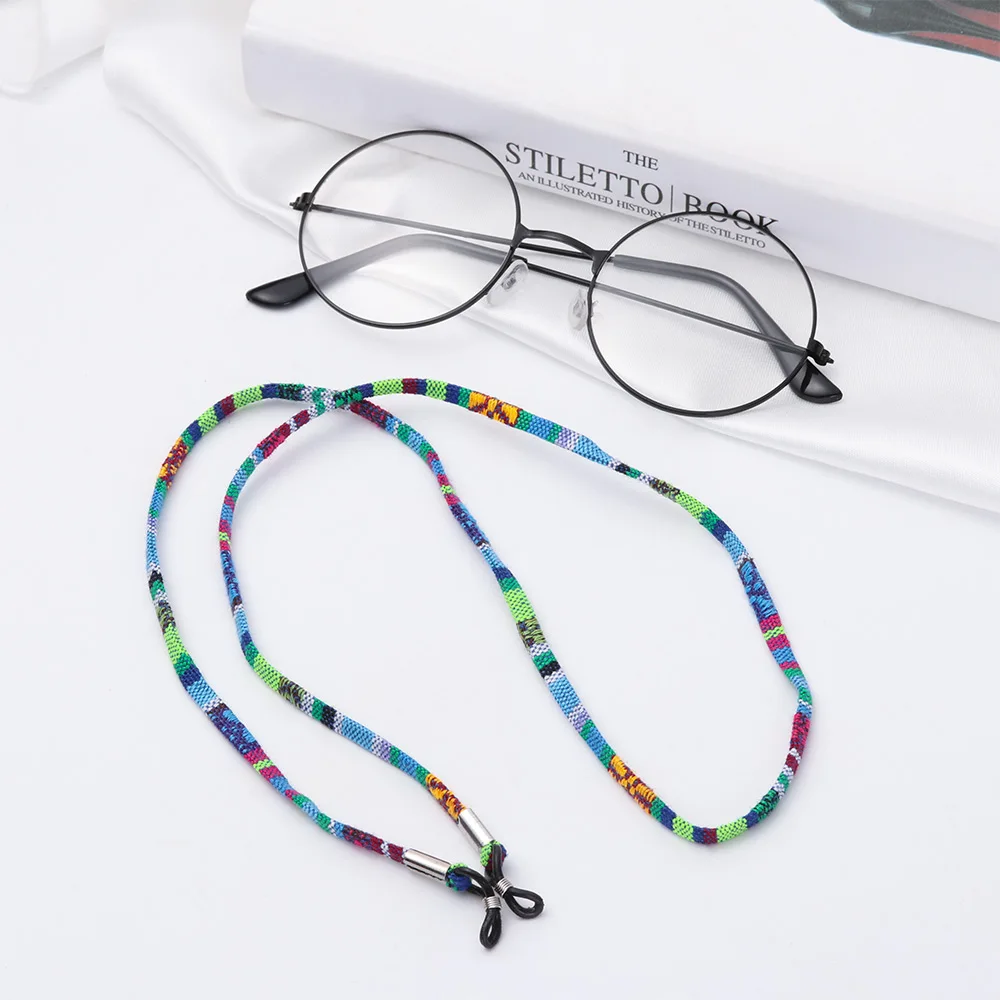 Новый кожаный держатель для очков 1 шт. регулируемый цветные кожаные очки ремешок