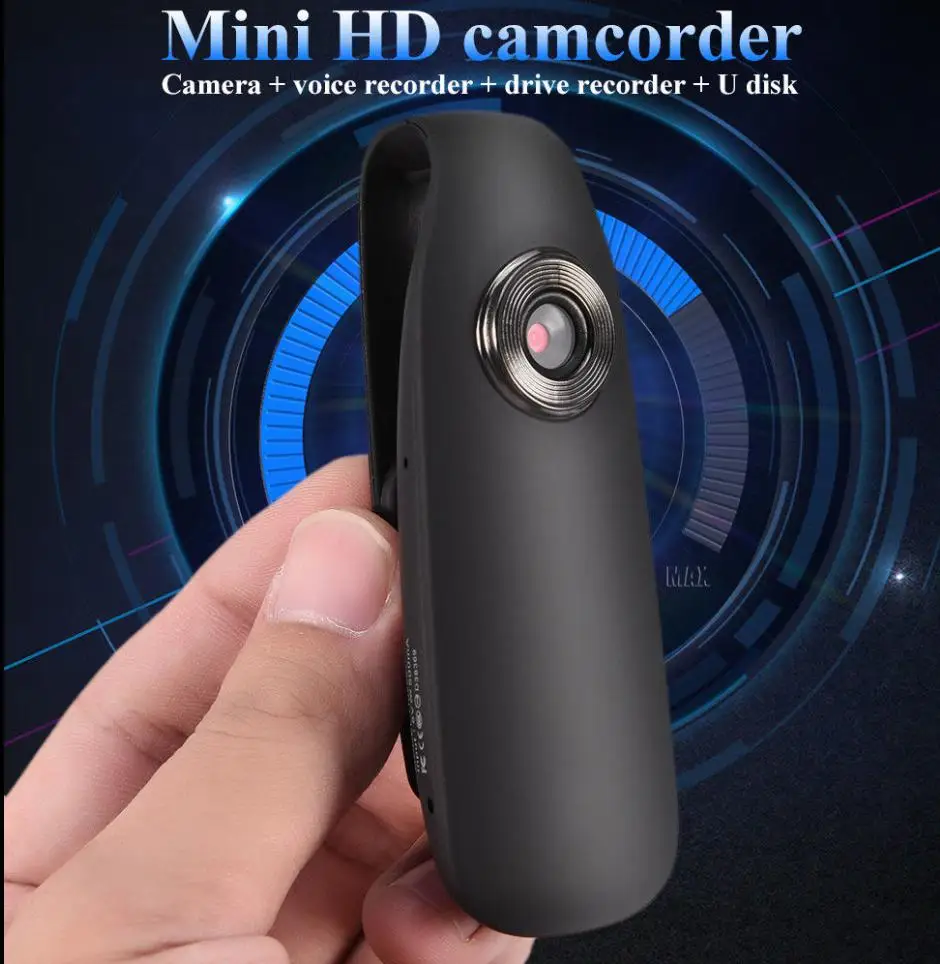 Мини камера EastVita Full HD 1080P 130D портативная полицейская видеокамера для тела