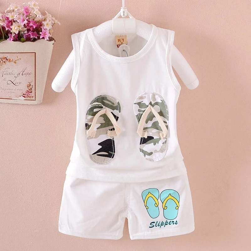 

children clothing sets summer 1-5 year boys girls clothes 100% Cotton Korean Style kids clothes sets 2 pcs baby suits set