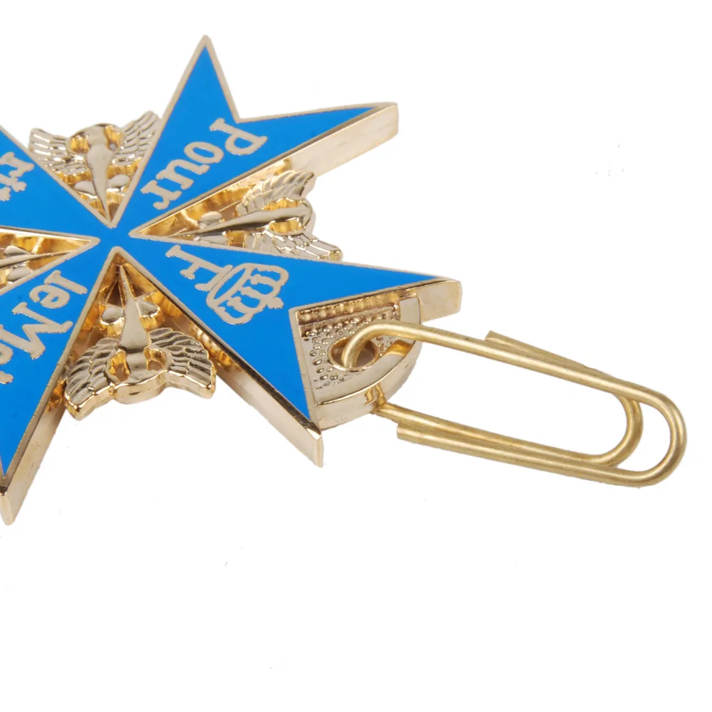 Медаль значок с лентой и коробкой в стиле немецкой армии WWI BLUE MAX-31936 |