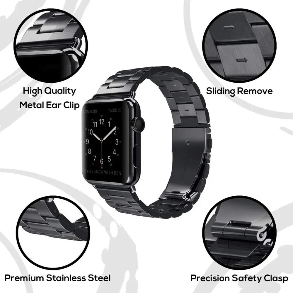 Металлический ремешок Correa для Apple Watch Series 1 2 3 4 умный фитнес-браслет 38 мм 42 мм Pulsera ремешок смарт-Аксессуары