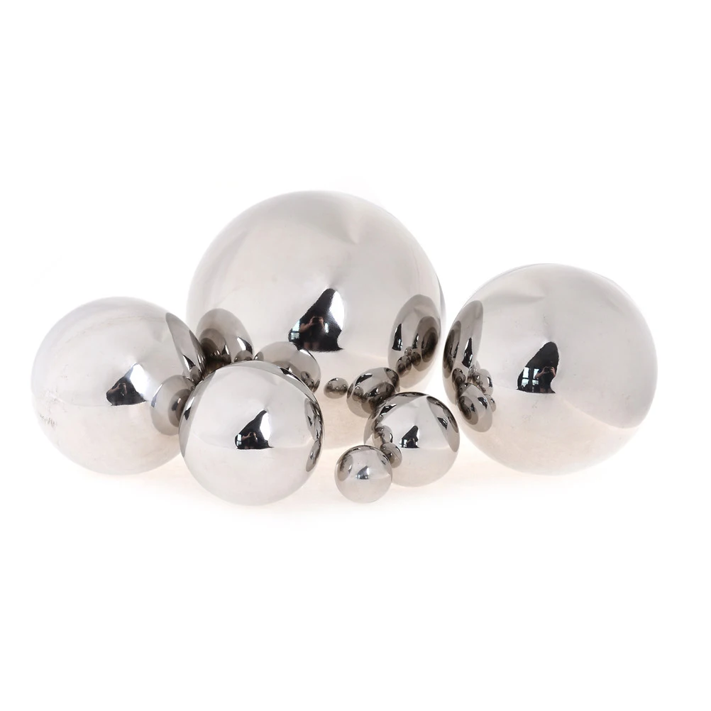 High Gloss Glitter Stainless Steel Ball Sphere Mirror Hollow Ball 16mm~150mm Home Garden Decoration Supplies Ornament