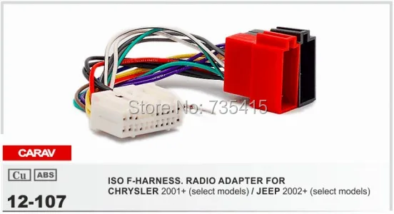 CARAV 12-107 iso Радио адаптер для CHRYSLER для JEEP жгут проводов разъем стереоадаптер кабель переходник стерео