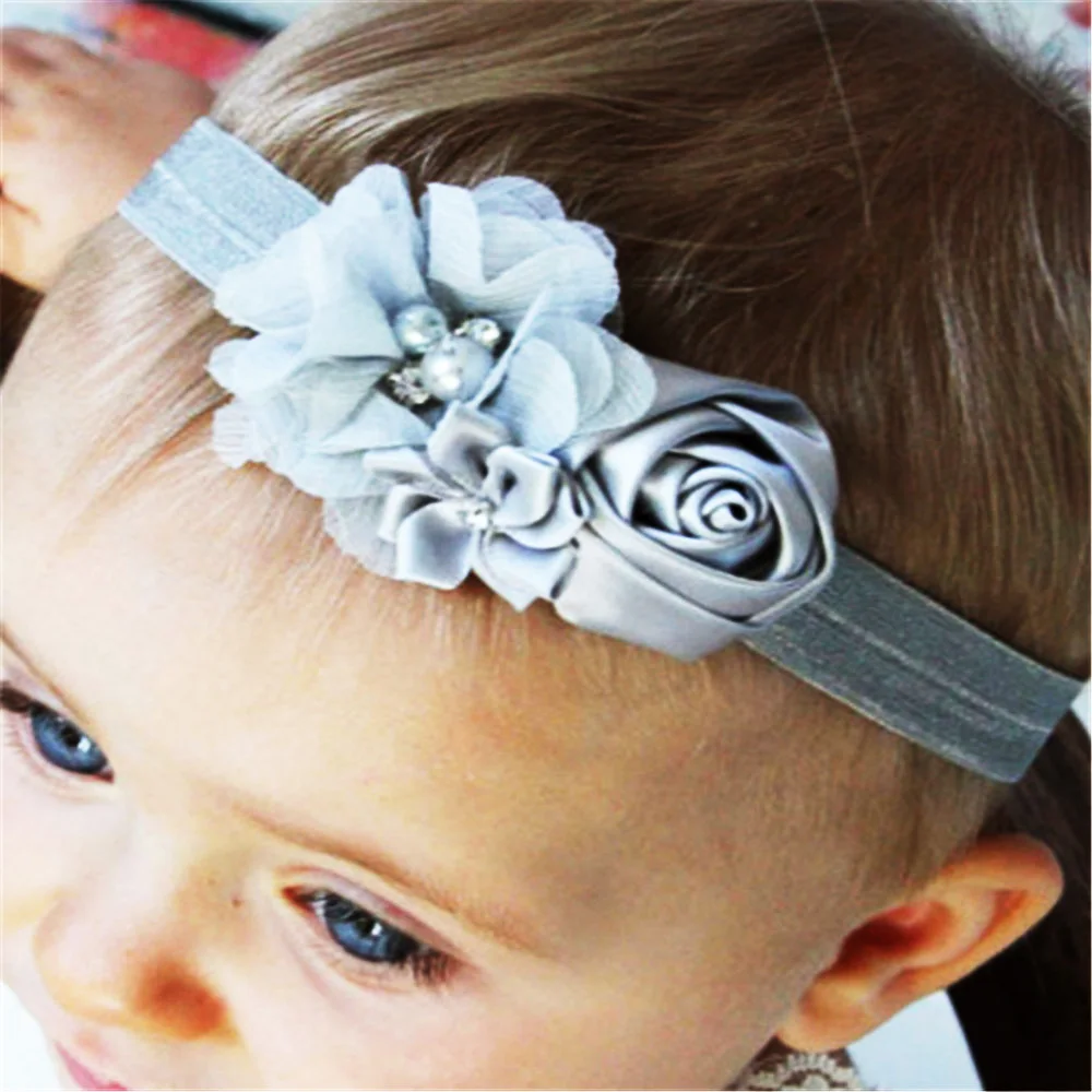 Цветочные Детские повязки на голову красочные милые европейские Стильные