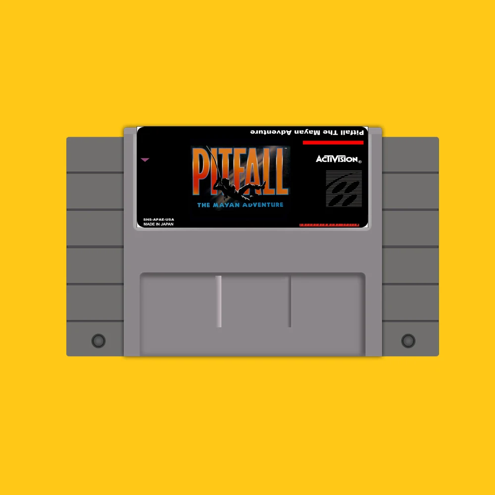 Горячая 46 Pin 16 бит NTSC игровой Картридж Pitfall|16 bit|16 bit game cartridge16 cartridge |