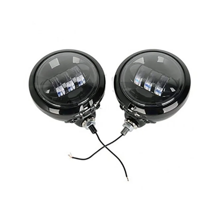 housing lamp Противотуманный светильник Specail для мотоцикла Harley 30 Вт светодиодный головной светильник лампы ближнего света 4,5 дюймов кронштейн для Harley Touring - Цвет: housing lamp