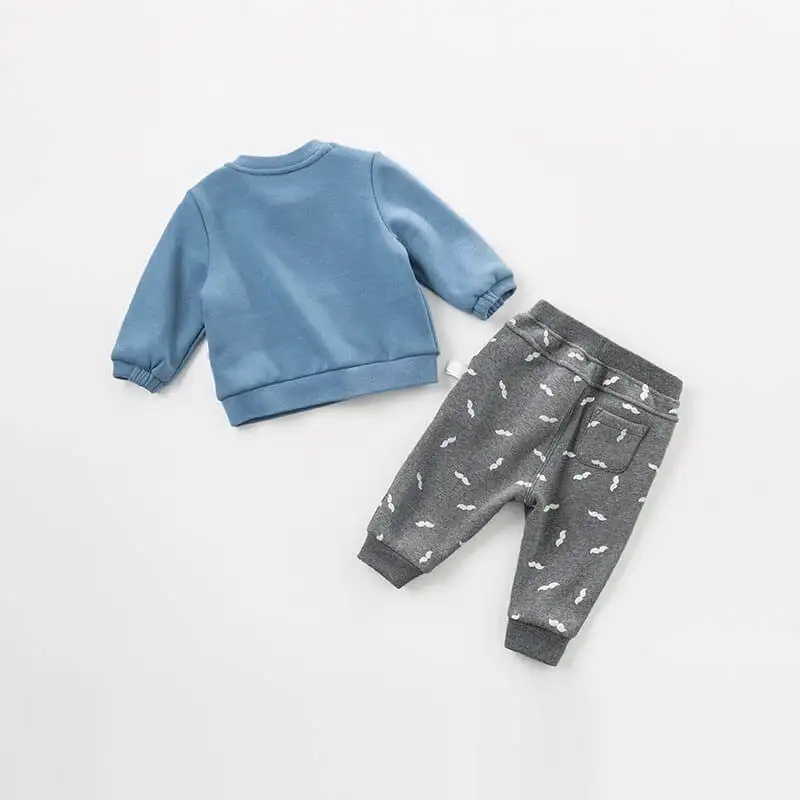 Dave Bella осень комплекты модной одежды для маленьких мальчиков милые костюмы с