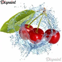 dispaint full squareround drill 5d diy diamond painting fruit cherry scenery 3d embroidery cross stitch 5d home decor a10430