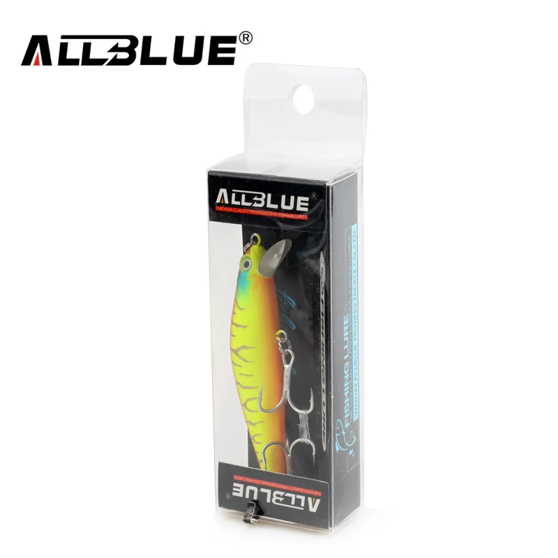Allblue приостановить гольян 70 мм 6 5 г 1 м искуственная приманка Пластик жесткий 3D