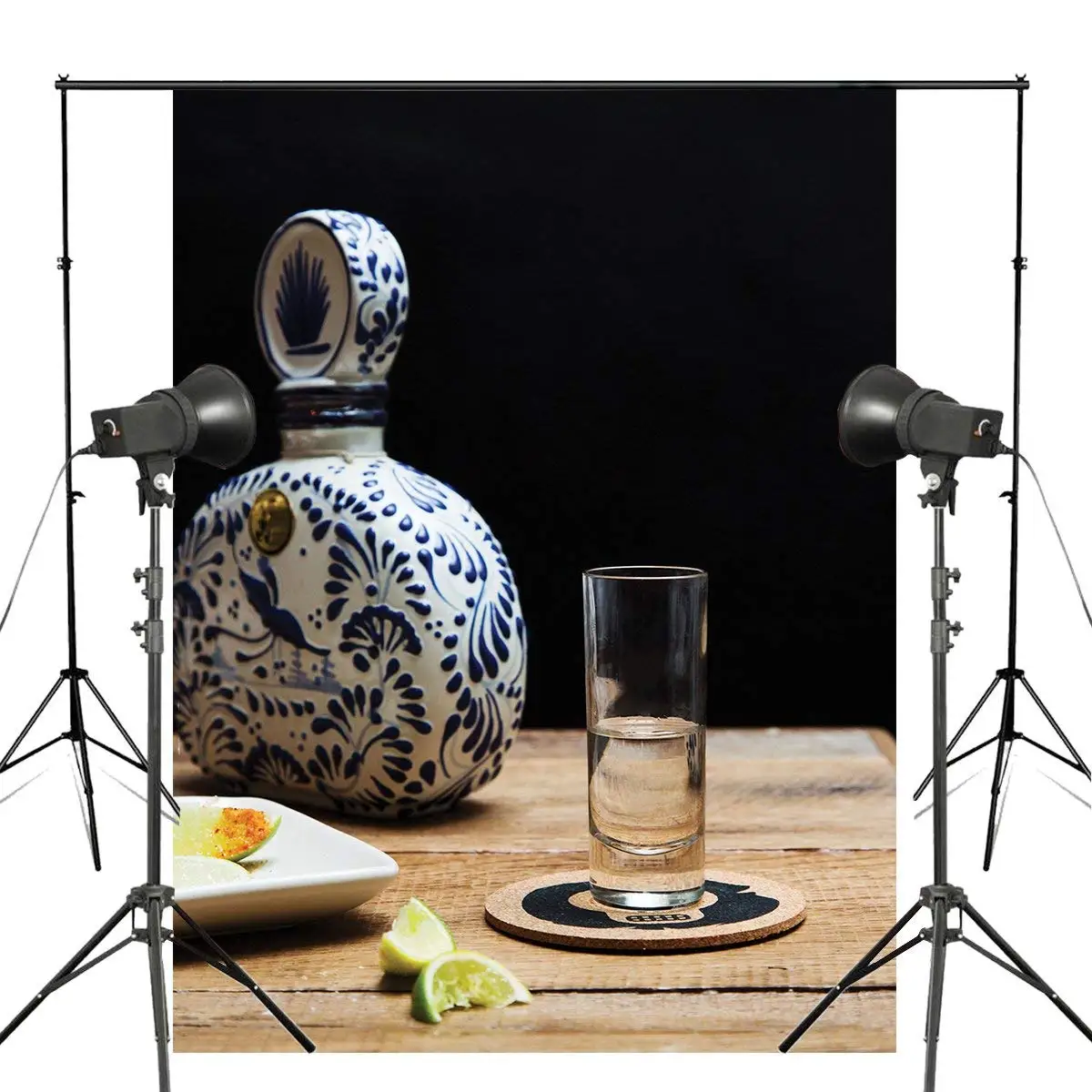 

Фон для студийной фотосъемки с изображением спиртовых напитков, 150x220 см