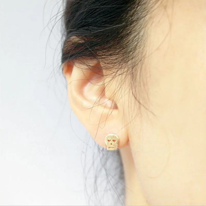 1 пара женские серьги-гвоздики в виде сердца | Украшения и аксессуары