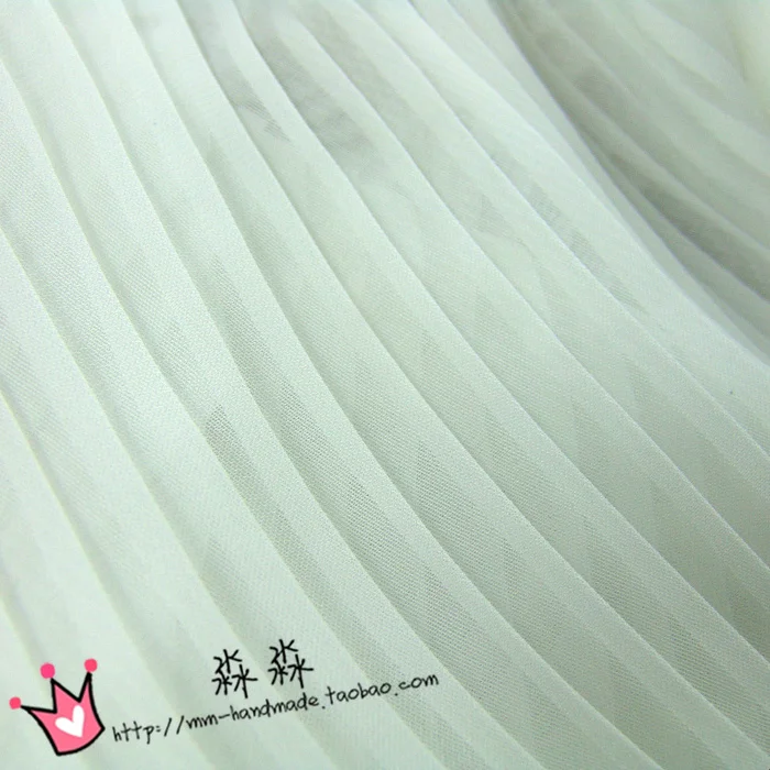 1 шт. складывающаяся ткань нового типа эта белая органза плиссированная