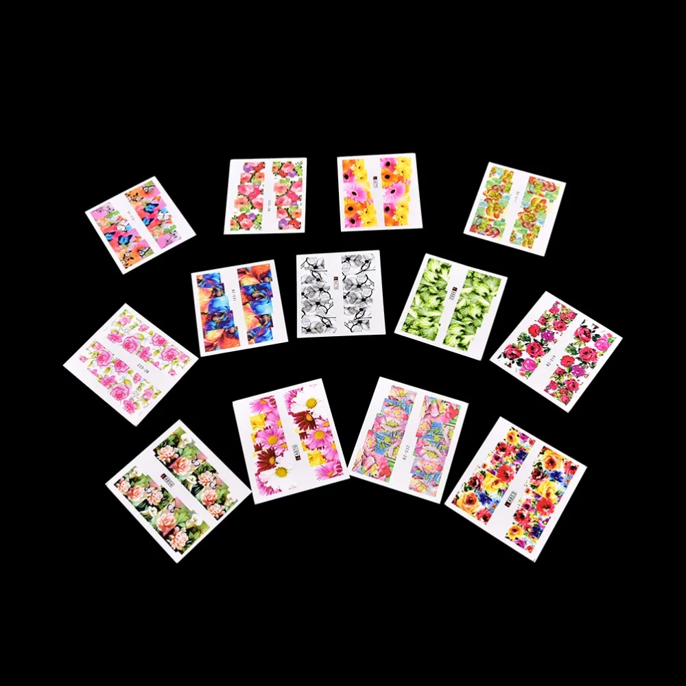 50 листов водные переводные наклейки для ногтей|designer nail stickers|nail design stickernail sticker |