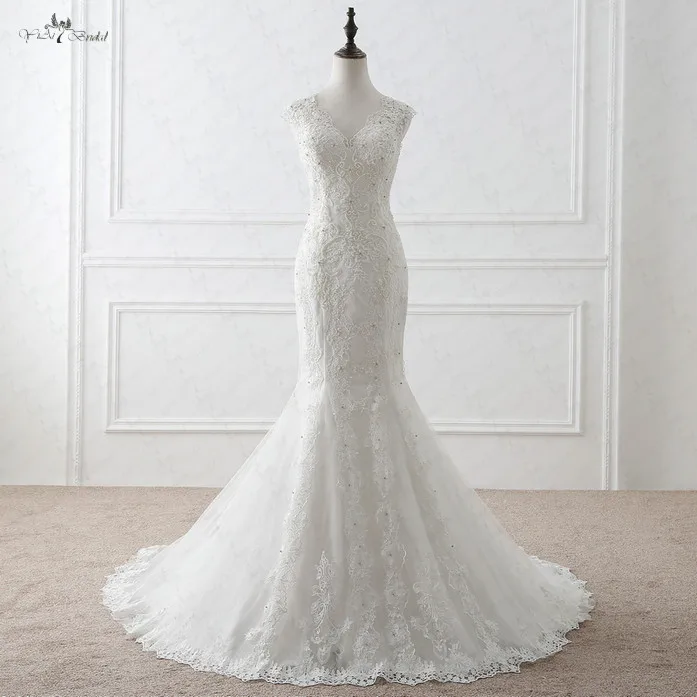 RSW1050 элегантные облегающие кружевные сексуальные свадебные платья без рукавов с