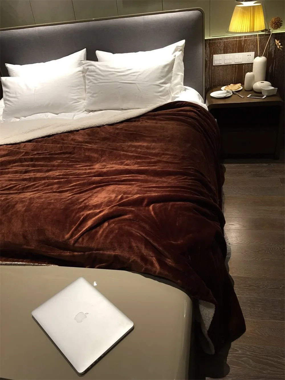 Одеяло Двухслойное Толстое Зимнее шерпа мягкое покрывало на диван-кровать