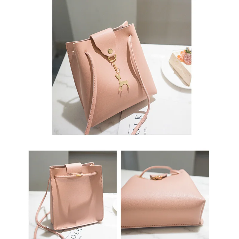 Женские сумки мессенджеры модные украшения в виде оленя мини сумка через плечо