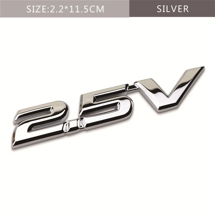 2.5V 2,5 V V6 V8 VX VXR TXL VXL Эмблема для Toyota eiz Land Cruiser Prado Rav4 Tundra крышка багажника Наклейка смещение авто аксессуары - Название цвета: 2.5V