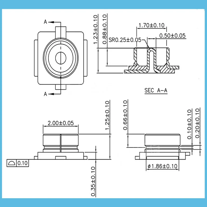 100pcs/lot High quality IPEX antenna mount IPX 20279-001E-01 Board end patch carrier U.LF connector | Обустройство дома