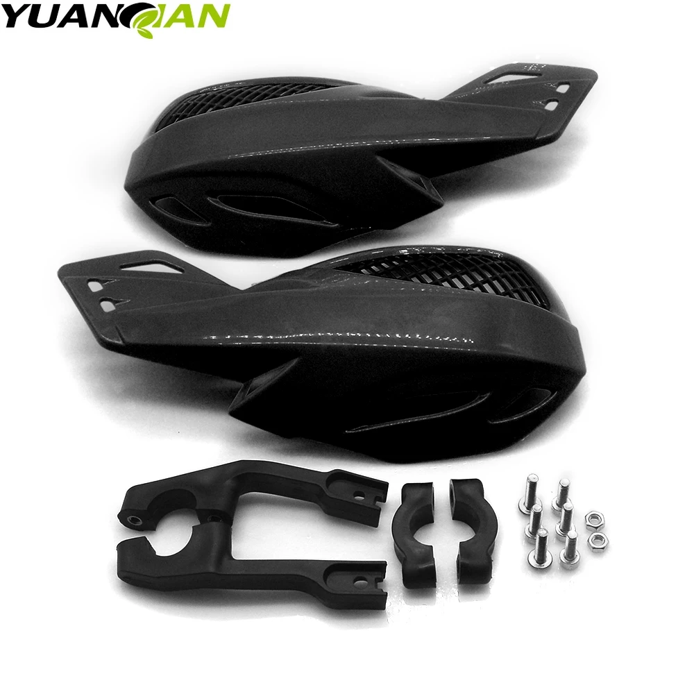Черный Мотоциклетная защита для рук для Kawasaki Suzuki Honda Yamaha KTM SX EXC XCW SMR мото байк квадроциклы 22 мм руль - Цвет: Черный