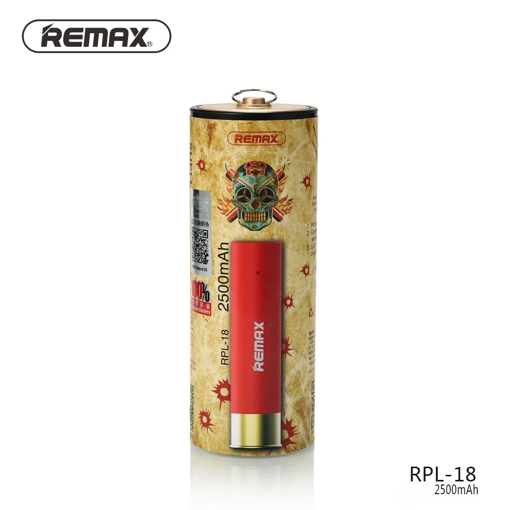 Remax RPL-18, 2500 мА/ч, USB резервный портативный внешний аккумулятор, внешний аккумулятор, зарядное устройство для сотового телефона, быстрая зарядка, мобильный телефон
