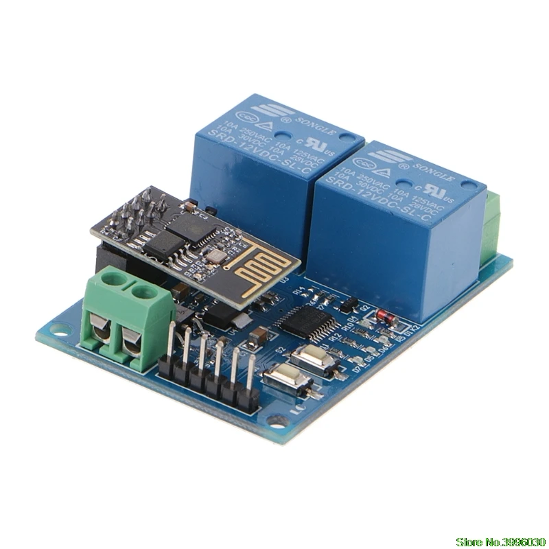 WI-FI триггерный релейный модуль ESP8266 IOT приложение контроллер 2-х канальный для умного дома 12V
