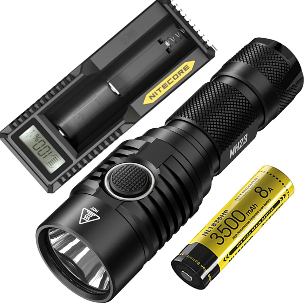 NITECORE MH23 USB Перезаряжаемый фонарик CREE XHP35 HD max 1800 люмен 7 режимов работы тактический фонарь для поиска и спасательный маяк