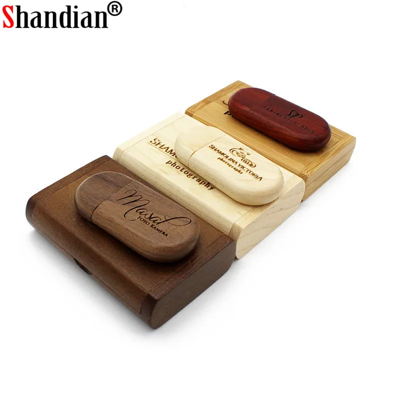 SHANDIAN(более 10 шт. бесплатный логотип) лазерная гравировка деревянный+ коробка ручка привода 8 ГБ 16 ГБ 32 ГБ 64 Гб флешки U Диск флеш-накопитель